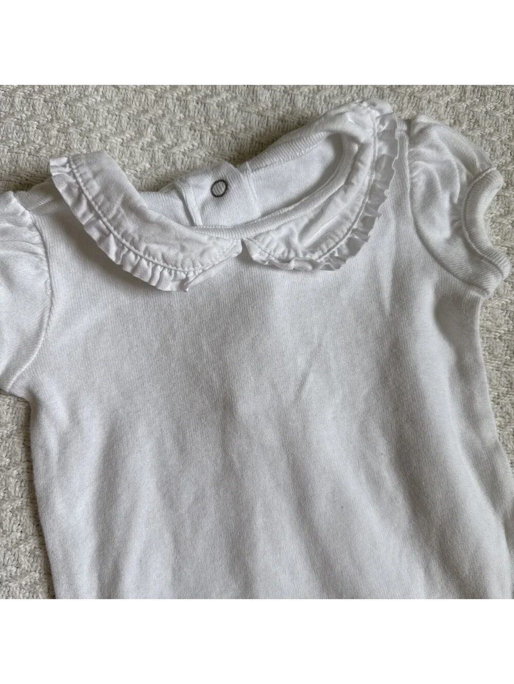 2010 Gymboree Snap Closure Collar Short Sleeve Bodysuit 3-6M
